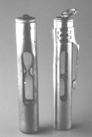 Puls- Sanduhren, links 1936, rechts 1994 (Bild P. M�ller)
